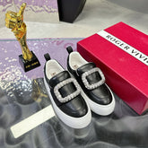 VIV' UP SNEAKERS IN BLACK CALFSKIN