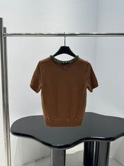 PRADA 25S BEADED CREW NECK SWEATER 314