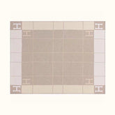 AVALON III THROW BLANKET 175 CM IN KHAKI BROWN WOOL AND CASHMERE 351745