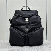 TRIANGLE LOGO BACKPACK 42 IN BLACK RE-NYLON