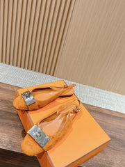 Innocente Slingback Suede Goatskin Orange