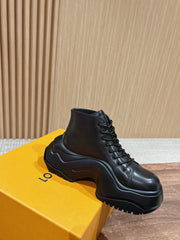 LV WOMEN CHELSEA BOOT IN BLACK MONOGRAM CALFSKIN