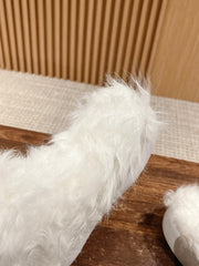 VIV' RANGERS SHEARLING ANKLE BOOT IN WHITE SHEEPSKIN