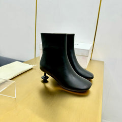 LW TOY ANKLE BOOTIE BLACK NAPPA LAMBSKIN