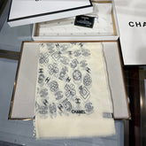 CHANEL 25S SCARF 200 IN CASHMERE 706596