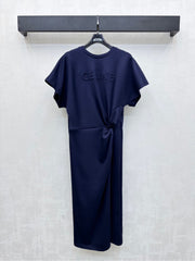 CELINE SHORT SLEEVE LONG DRESS 274432