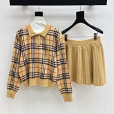 BURBERRY 25S POLO SHIRT AND SKIRT SET 0047