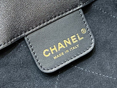 QUILTED SMALL HOBO BAG 27 IN BLACK LAMBSKIN GOLD HARDWARE