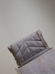 YSL 25S LOULOU PUFFER MEDIUM 29 IN SMOKY LAVENDER CALFSKIN