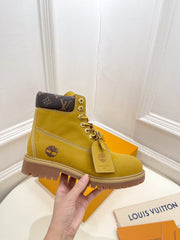 LV X TIMBERLAND MARTIN BOOT IN PEANUT BROWN SUEDE