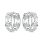 White Gold Plated Inifinite Love Hoop Earring Cartilage Earrings Lightweight