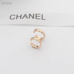 COCO CRUSH QUILTED MOTIF HOOP EARRINGS