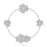 FRIVOLE SILVER 5 FLOWERS BRACELET
