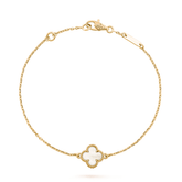 CLOVER GOLD MOP BRACELET