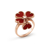 SWEET CLOVER CARNELIAN RING