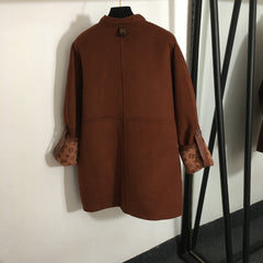 LV 25S BELTED WOOL COAT 0147