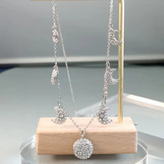 2025 Moon Silver Black High Quality Original New Sale Trending Set Fashion Fine Exquisite Gift Jewelry Accessories for Women