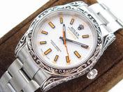 MILGAUSS 40 HAND ENGRAVED CASE WHITE DIAL
