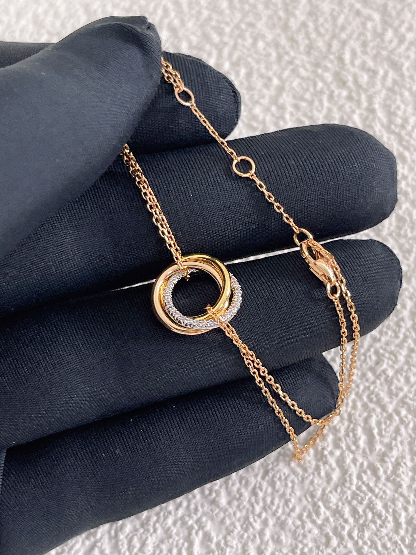 TRINITI BRACELET GOLD SILVER PINK GOLD DIAMONDS