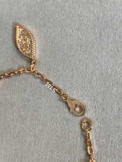 LUCKY SPRING PINK GOLD BRACELET 5 MOTIF