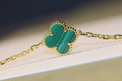 CLOVER 20 MOTIFS MALACHITE GOLD