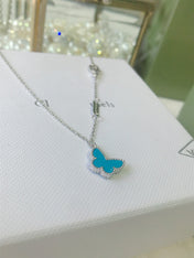 BUTTERFLY TURQUOISE SILVER BRACELET