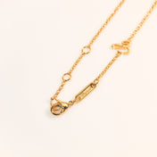 HEART PEDANT DIAMOND PINK GOLD NECKLACE