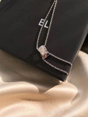 CRUSH SILVER DIAMOND NECKLACE