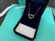 LARGE DIAMOND HEART NECKLACE