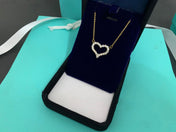 LARGE DIAMOND HEART NECKLACE