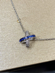 LIENS DIAMOND SILVER NECKLACE