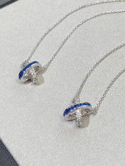 LIENS DIAMOND SILVER NECKLACE