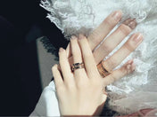 ZERO 1 ROCK BLACK CERAMIC PINK GOLD LARGE MODEL