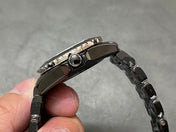 J12 Automatic Black Ceramic White Numerals Black Dial