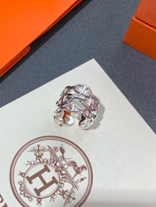 CHAINE DANCRE LARGE SILVER RING