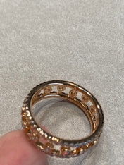 DEWDROP DIAMOND PAVED RING