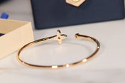 LV IDYLLE GOLD OPEN BRACELET DIAMOND PAVED