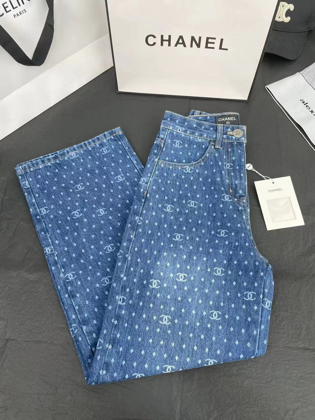 DENIM CC LOGO LIGHT BLUE JEANS