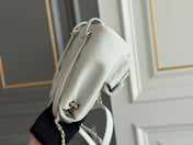 SMALL BACKPACK 20.5 WHITE GRAINED CALFSKIN