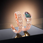 SERPENTI SPIGA 35 PINK GOLD GREEN DIAL