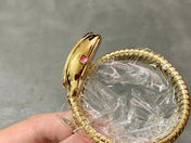 SERPENTI SPIGA GOLD DIAMOND BEZEL WHITE DIAL