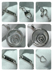 HAPPY SPIRIT DIAMOND PAVED NECKLACE