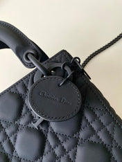 MINI LADY 17 MY ABC ALL BLACK LAMBSKIN