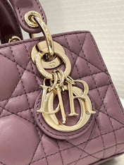 LADY D-JOY 16 MICRO PURPLE LAMBSKIN
