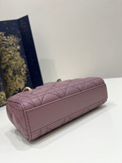 LADY D-JOY 16 MICRO PURPLE LAMBSKIN