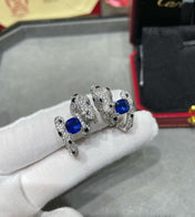 PANTHERE DE CARTI BLUE DIAMOND EARRINGS