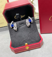 PANTHERE DE CARTI BLUE DIAMOND EARRINGS