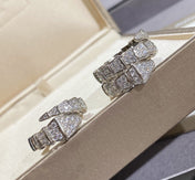 SERPENTI LARGE RING SILVER DIAMOND PAVED