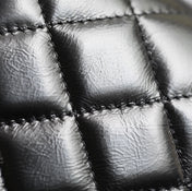 CC VANITY CASE 17 BLACK LAMBSKIN SILVER HARDWARE