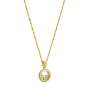 HAPPY PEDANT GOLD 3 DIAMOND NECKLACE